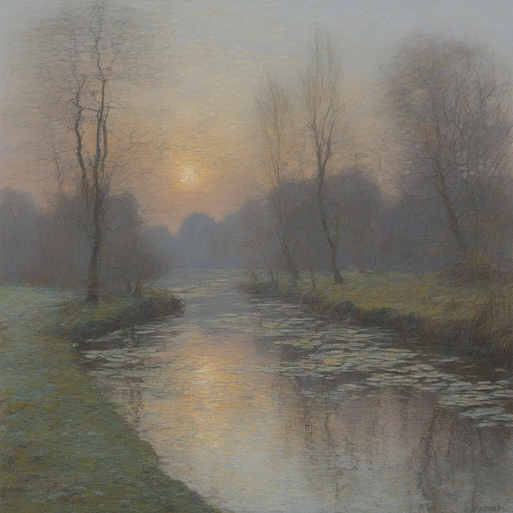 heldere levendige kleuren, korte dikke penseelstreken, schaduw en reflectie, buiten