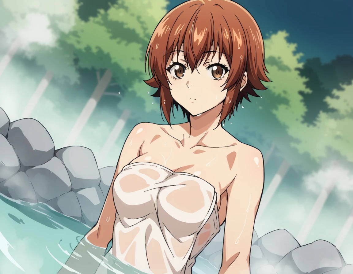 score_9, score_8_up, score_7_up, source_anime,
chisakotegawa,  <lora:chisa-kotegawa-s1-ponyxl-lora-nochekaiser:1>,
chisa kotegawa, short hair, bangs, brown hair, brown eyes,
nude, naked, 
outdoors, onsen, towel, naked towel, steam, bathing, nude cover, partially submerged, water, bath, steam censor, wet towel,
looking at viewer, dutch angle, cowboy shot, solo,