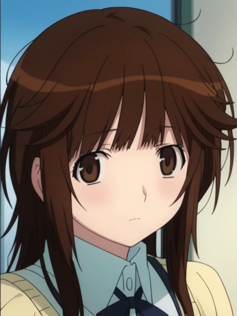 score_9, score_8_up, score_7_up, source_anime,masterpiece,best quality,highres,absurdres,official art,official style,source_anime,anime screencap,anime coloring,megami magazine,anime,animated,explicit,
looking at viewer,solo, face focus,
 <lora:amagami_sakurai_rihoko:1> sakurai_rihoko,, brown hair, brown eyes, long hair, messy hair