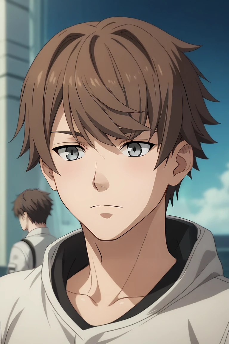 score_9, score_8_up, score_7_up, source_anime, , anime screencap, , official style, , , depth of field, 1boy, solo, male focus, <lora:kanata_synduality_noir_pony:0.76>, kanata_synduality_noir, brown hair, grey eyes, , science fiction speculative fiction, , <lora:sdxl_lightning_8step_lora:1>
