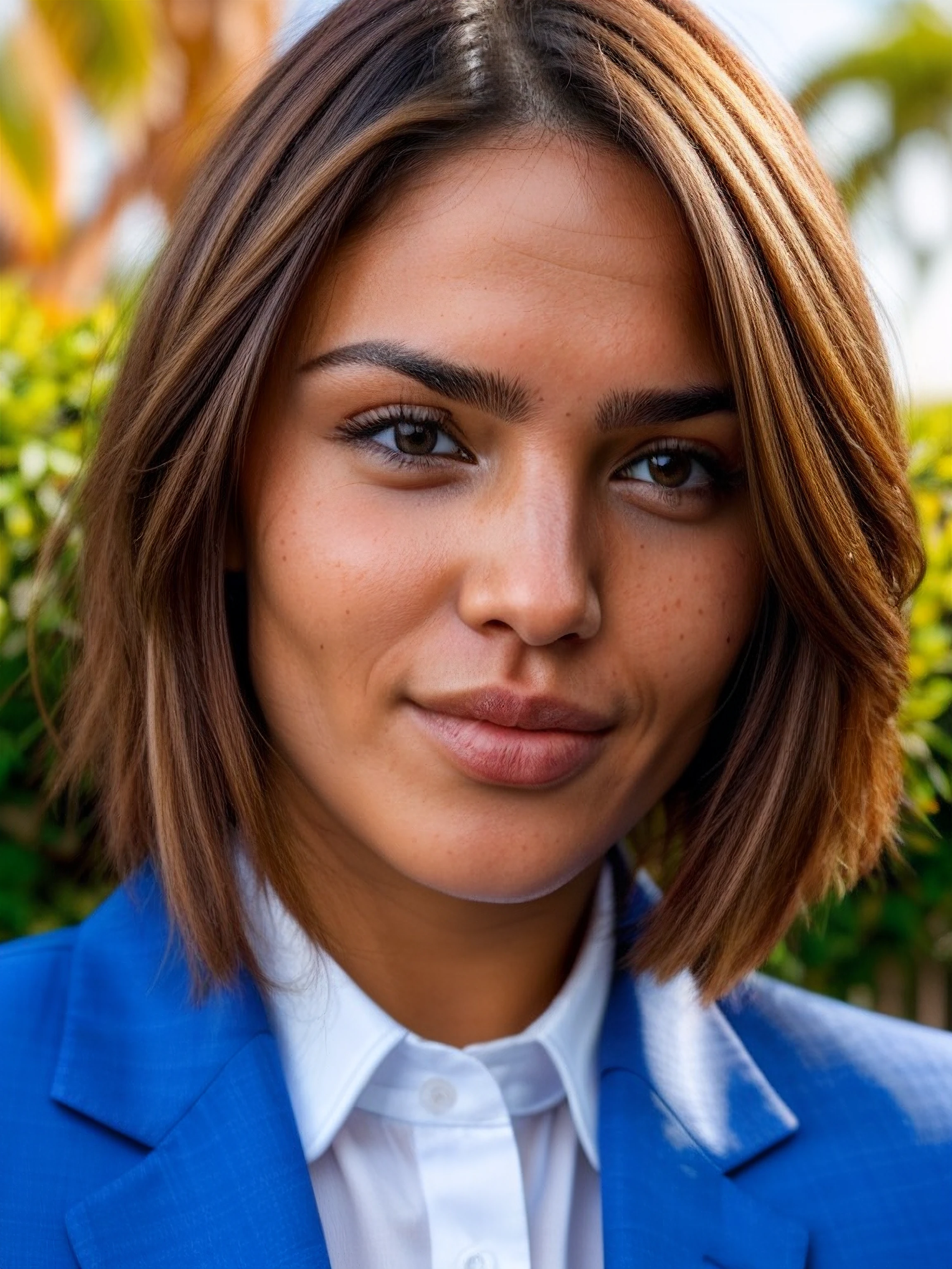 eizag, face closeup, face focus, shirt, 1girl, suit, photography, ultra-hd, <skinhairdetail>