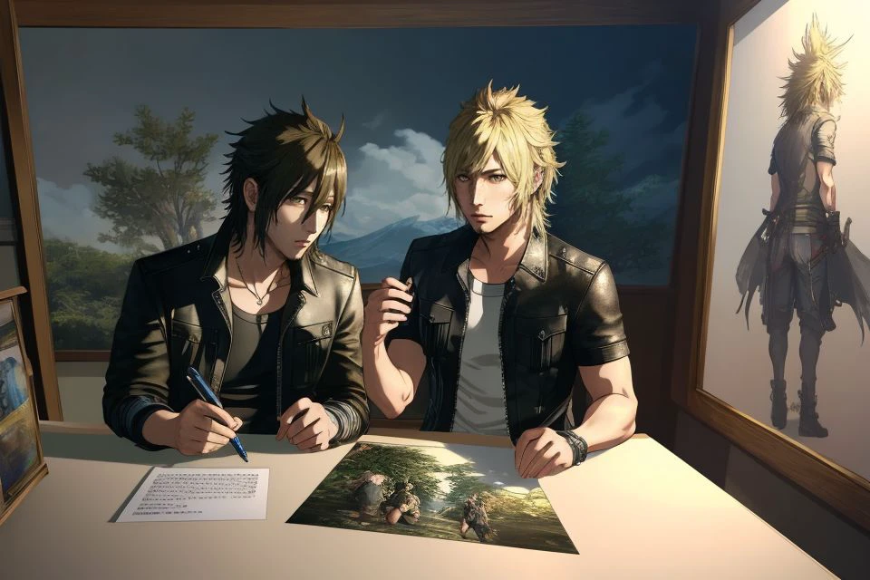 medium shot, anime concept art artwork, hyperrealistic art ,,, , incredibly lifelike, key visual, vibrant,, highly detailed, ffxv 20 years old
<lora:ffxv-universe_epoch_1:0.3>
