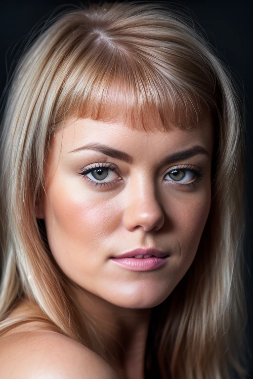 DEN_natasja,
(headshot:1.2) portrait on a (plain dark grey background:1.2), (headshot:1.2), (face focus:1.1), (soft focus:1.2), low lighting, (out of focus:1.2), bokeh, f1.4, 40mm, photorealistic, raw, 8k, textured skin, skin pores, intricate details <lora:epi_noiseoffset2:1>, epiCRealism