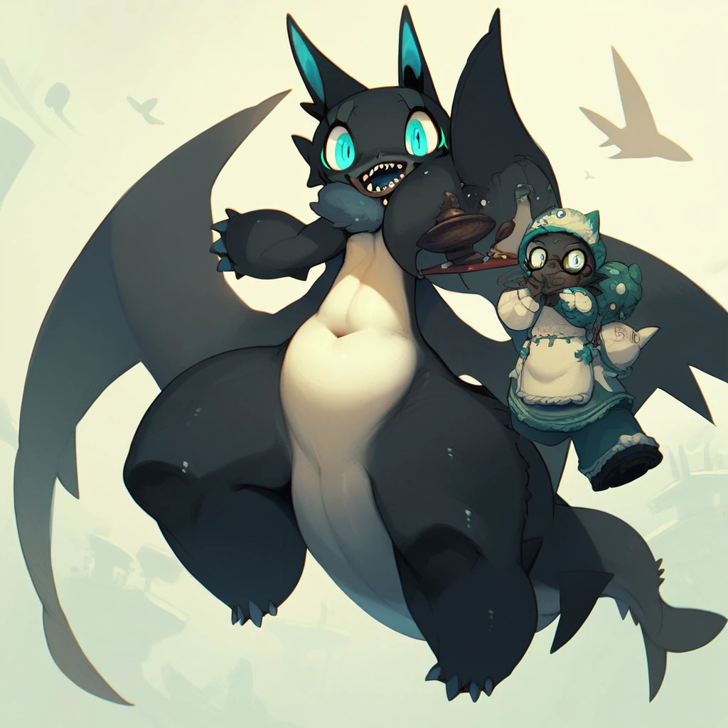 score_9, score_8_up, score_7_up, score_6_up, score_5_up, bsd, gaw-jr, waist wings, dark skin, shark tail, white belly