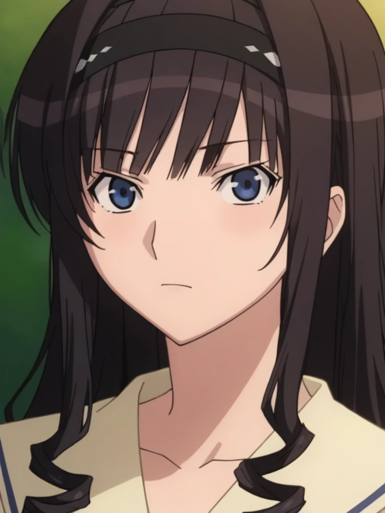 score_9, score_8_up, score_7_up, source_anime,masterpiece,best quality,highres,absurdres,official art,official style,source_anime,anime screencap,anime coloring,megami magazine,anime,animated,explicit,
looking at viewer,solo, face focus,
<lora:amagami_morishima_haruka:1> morishima_haruka,brown hair, drill hair, hairband,