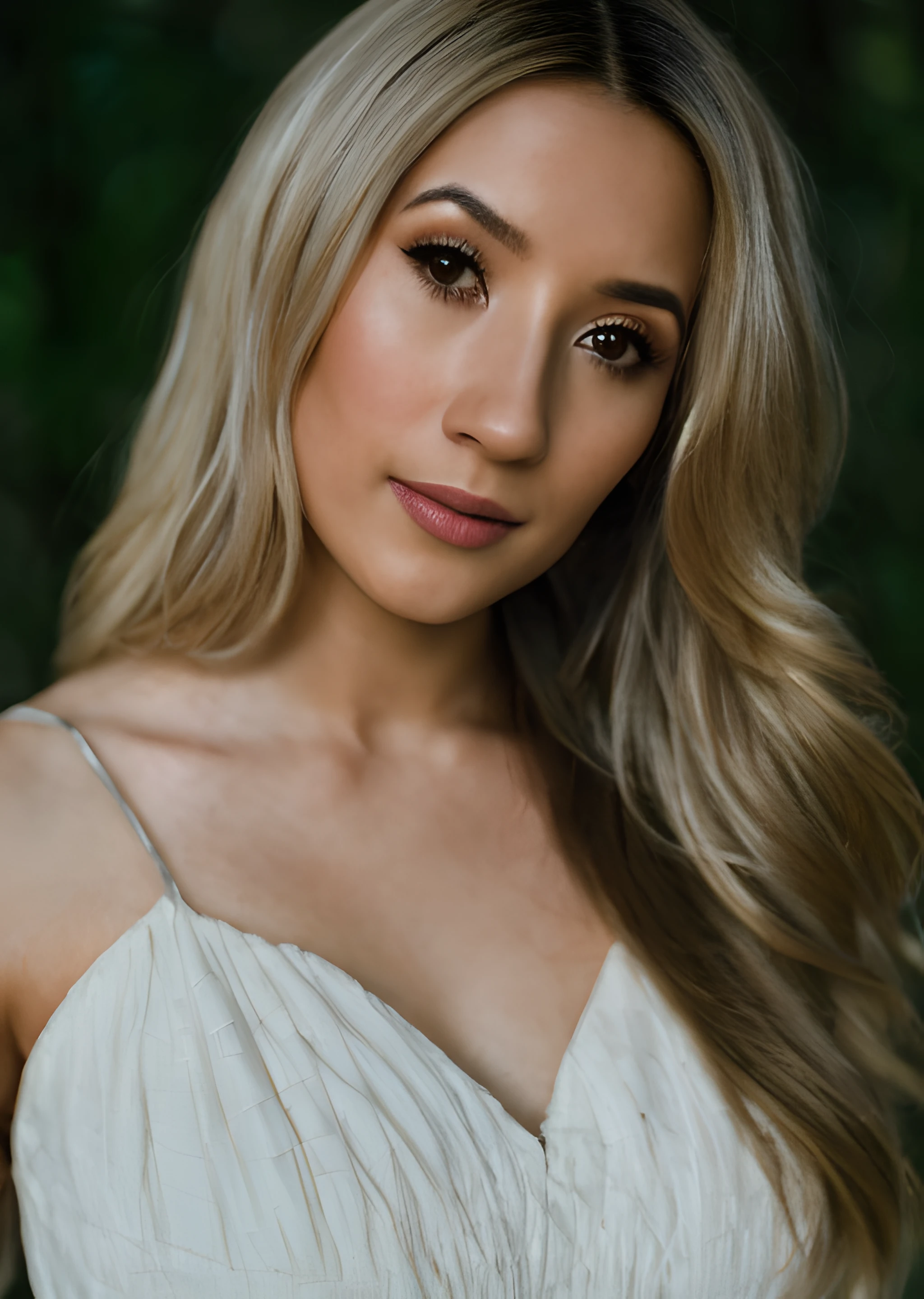 <lora:Christina_Dark:1>,
photo of beautiful (Christina_Dark), ((ultra detailed, masterpiece, best quality)), best quality, ultra high res, ultra detailed face and eyes, (photorealistic:1.4), 1 Latina woman,
Rhaenyra Targaryen cosplay, winter forest, natural skin texture, 24mm, 4k textures, soft cinematic light, adobe lightroom, photolab, hdr, intricate, elegant, highly detailed, sharp focus, ((((cinematic look)))), soothing tones, low contrast, soft cinematic light, dim colors, exposure blend, hdr, faded, portrait, (upper body portrait:1.2), gorgeous cute woman, aesthetic, perfect symmetrical face, dynamic pose, looking into the camera, (extremely detailed skin), (flawless skin), (model pose), (natural light), (high quality photography), (intricate details), (8k), (HDR), (sharp focus)
