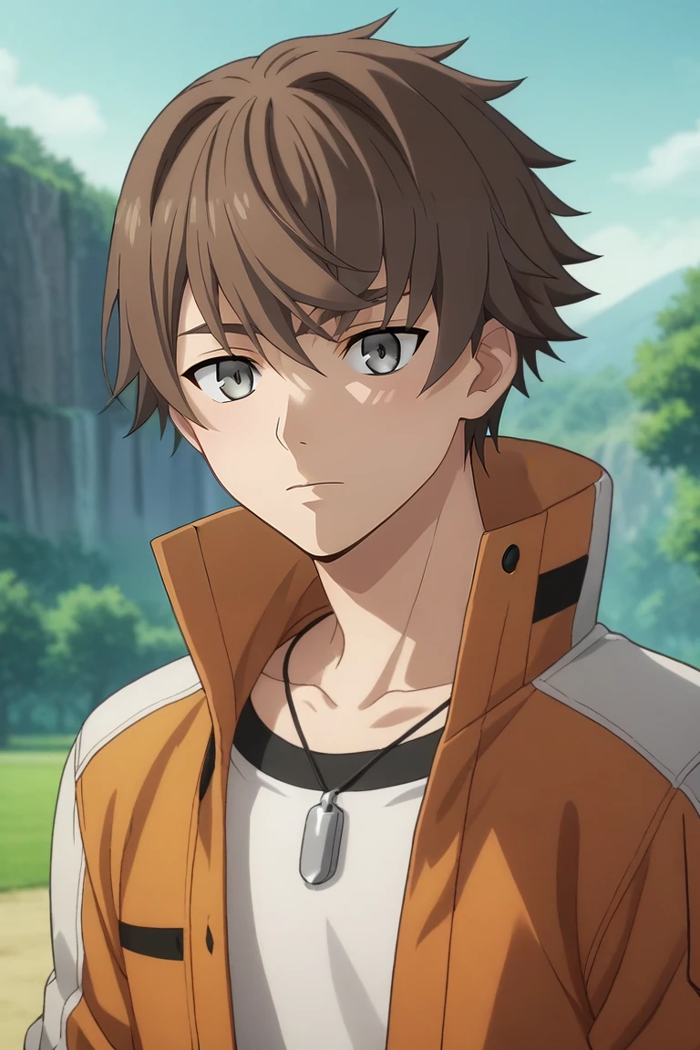 score_9, score_8_up, score_7_up, source_anime, intricate details, anime screencap, anime coloring, official style, looking at viewer, , , 1boy, solo, male focus, <lora:kanata_synduality_noir_pony:0.78>, kanata_synduality_noir, brown hair, grey eyes, , , , <lora:sdxl_lightning_8step_lora:1>