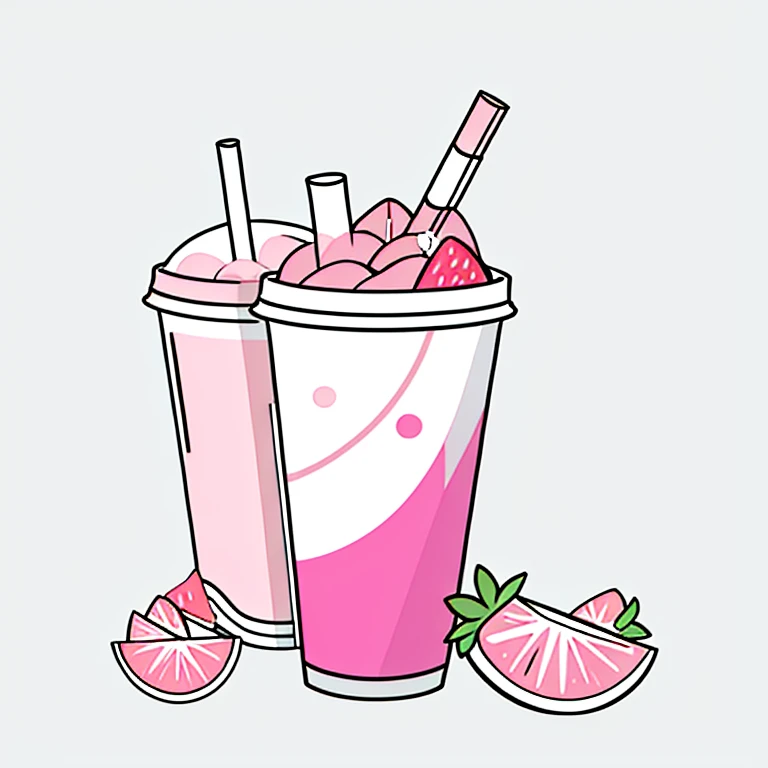 ((masterpiece)), best quality, perfect anatomy,8K wallpaper,
mStroke, no humans, drink cup, white background, drink, simple background, disposable cup, drinking straw, food, fruit, strawberry, pink liquid in cup, partially colored, milk tea, juice, 
<lora:MStroke_v1:0.8>