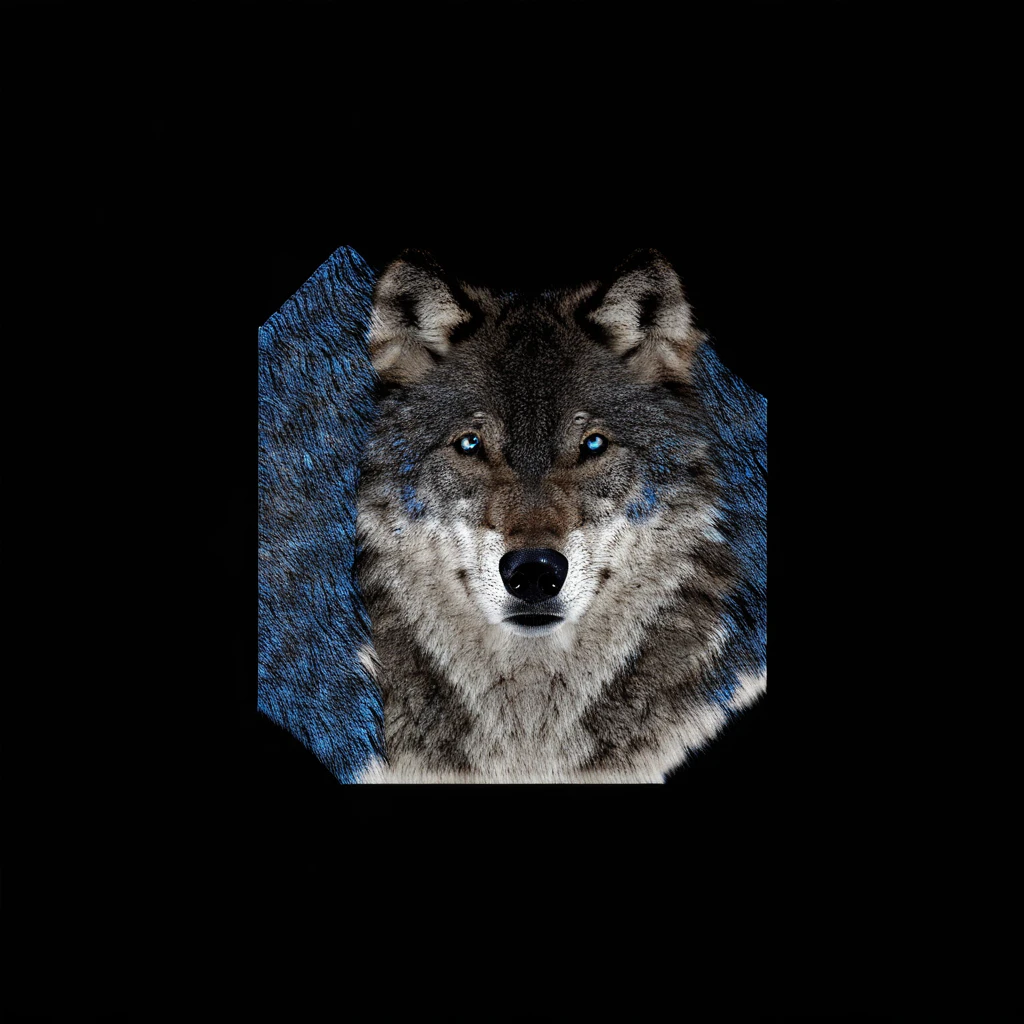 wolf fur, blue scales