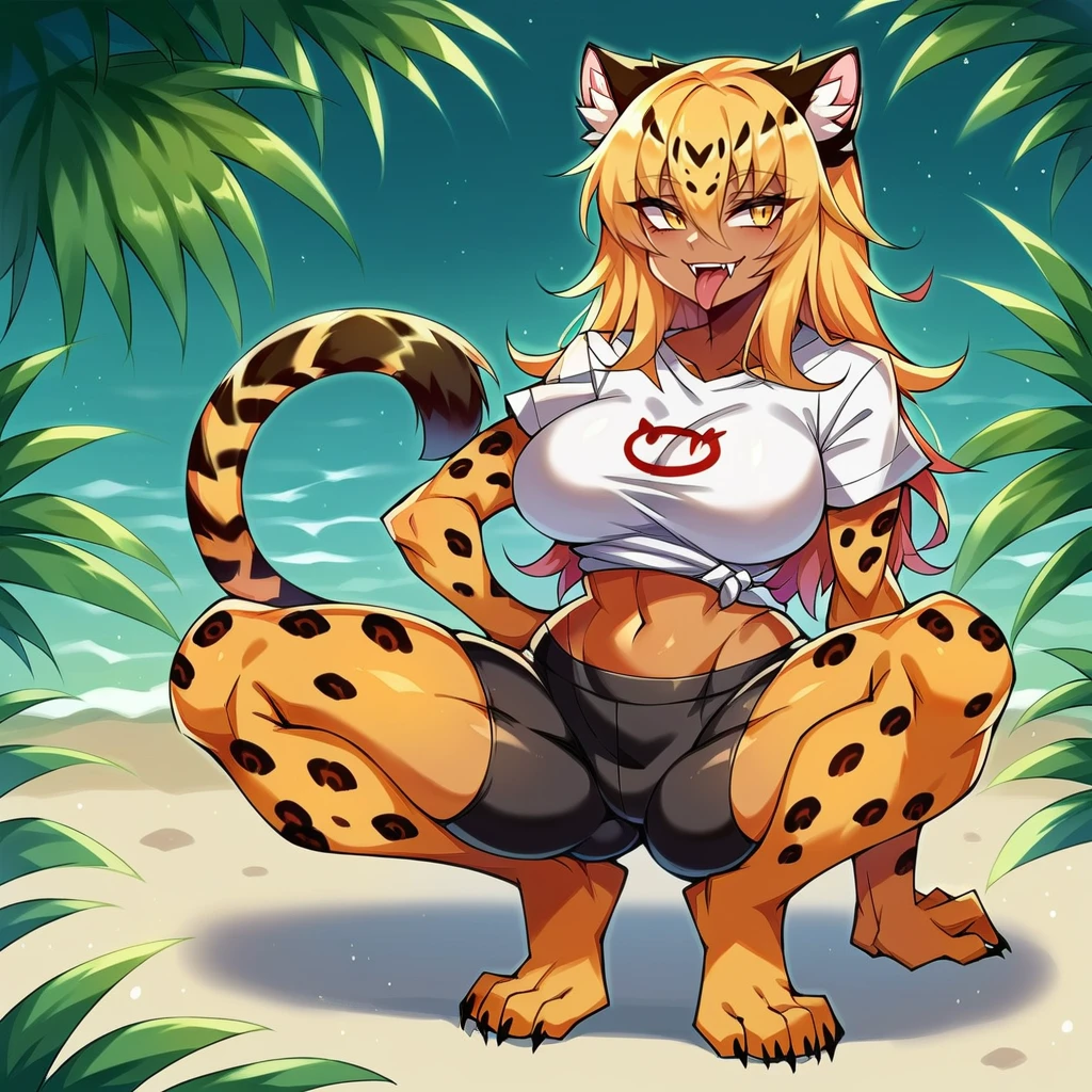 loincloth , Indian Style bra , Ancient India , A strong wind is blowing , Kathakali , motion blur , Brown Skin , plump , (Bengal Tiger:0.9) , Kama Sutra , Honey drips from the mucous membrane , (labia:0.9)