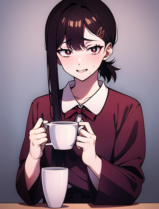 <lora:kobeni:0.7>kobeni, holding cup