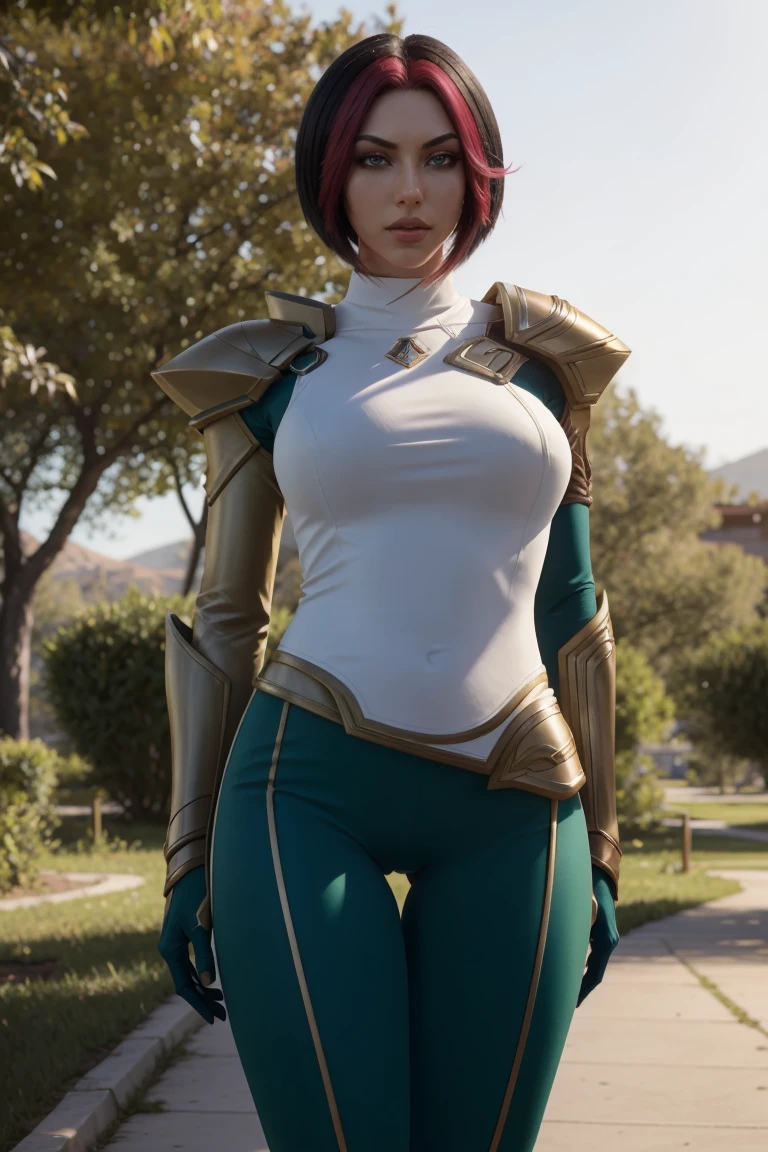 <lora:Fiora3in1V5:1> fiora \(league of legends\), white bodysuit, green pants, armor, (ultra realistic, 8k,high quality), above the waist photo, (ultra realistic, 8k,high quality)