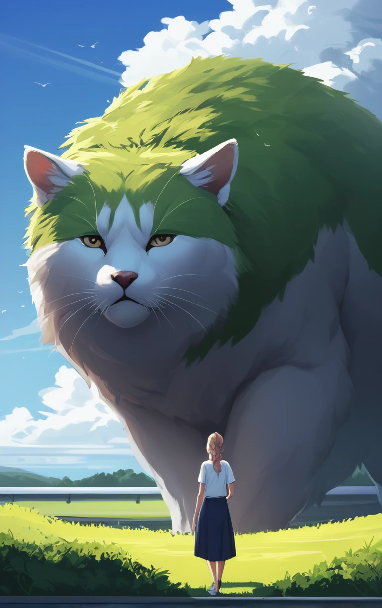 score_9, score_8_up, score_7_up, score_6_up, BREAK
CONCEPT_Oversized_Animal_ownwaifu, 
oversized animal,  
1girl, outdoors, cloud, standing, sky, from behind, day, 
<lora:PONYXL_CONCEPT_Oversized_Animal_ownwaifu:0.8> , depth of field 
,