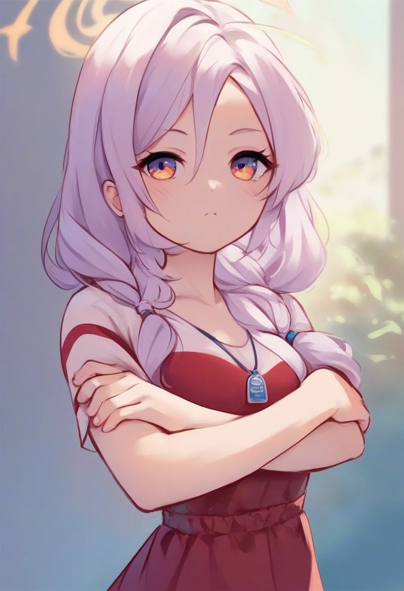 <lora:Milkshakework_Style_for_Pony:1> milkshakework_style, 1girl, cute, score_9, score_8_up, score_7_up, score_6_up, score_5_up, score_4_up, hd, (ultra hd quality details), 8K, rating_questionable, Crossed arm pose