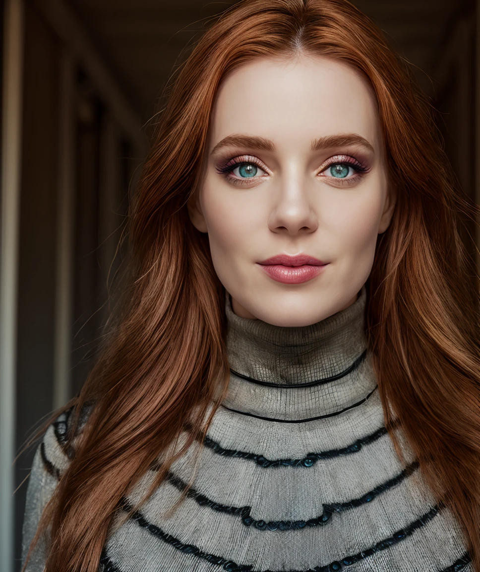 portrait shot of Flash Photography , <lora:quiron_simoneSimons_v5_Lycoris:1> SimoneSimonsQuiron woman, simone, simons, makeup, Balancing, pointing, focused, plaza, at Witching hour, Knotting, turtleneck, pleated skirt, laughing ,
best quality, skin details, Dappled Light, (look at viewer), realistic texture skin, cinematic light, side lighting, best shadow, Dutch angle, lightroom, (intricate), high quality, intricate details, low contrast, ,. Close-up, eyes on camera, clear, sharp
