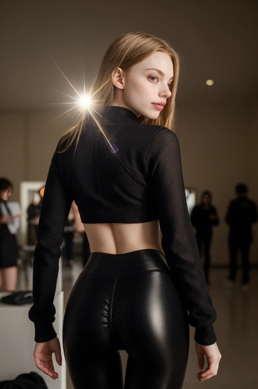 (CINEMATIC SHOT:1.4)(Packed College Study Hall:1.4) TrualityCampus_Bambi (Black Leggings and a Sweater:1.4)((Photo Focus, DOF, Aperture, insanely detailed and intricate, character, hypermaximalist, elegant, ornate, beautiful, exotic, revealing, appealing, attractive, amative, hyper realistic, super detailed, (lens flare:1.1) heresy flares)) (studying:1.4) <lora:people_count_slider_v1:4> (from behind:1.4)