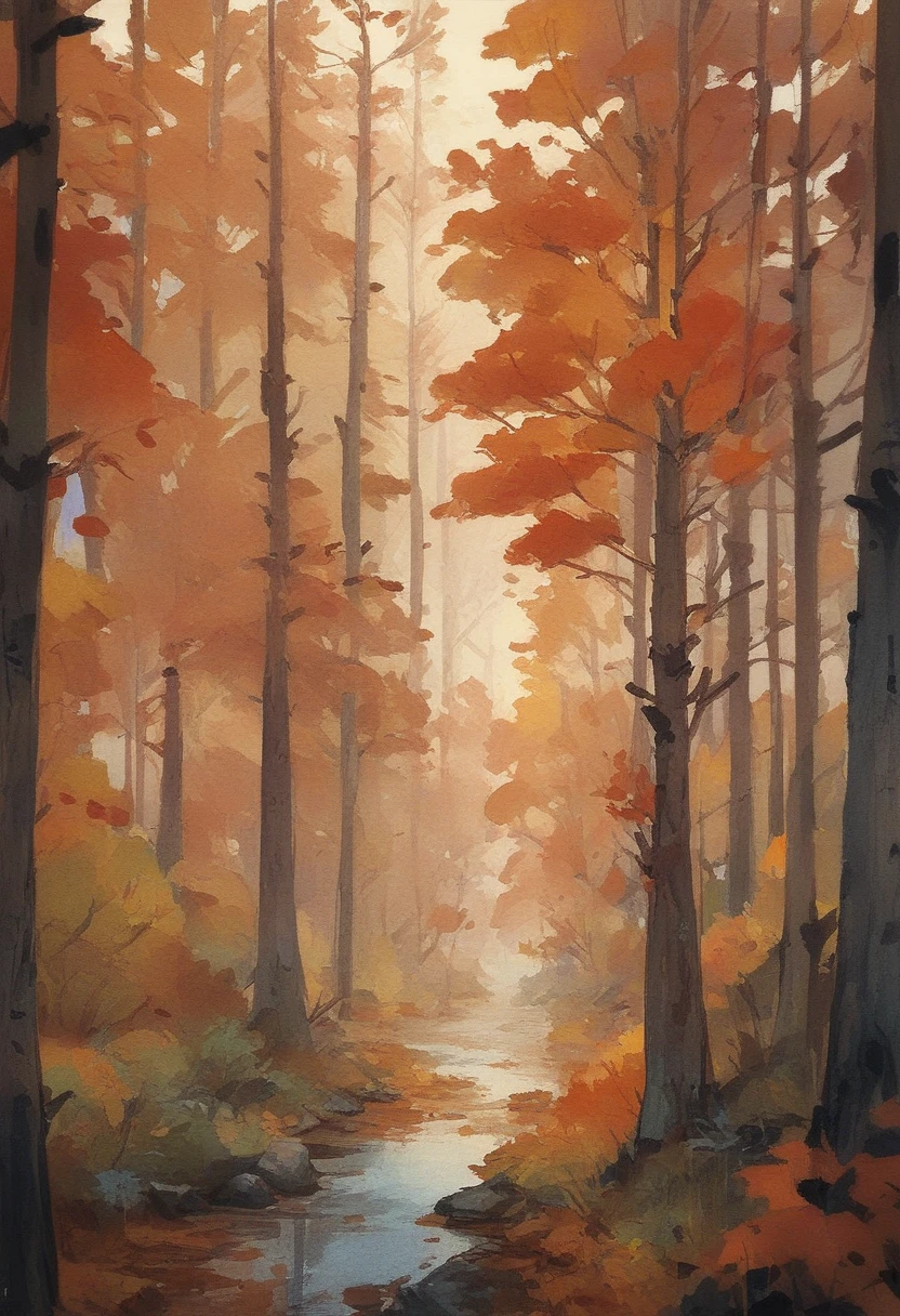 score_9, score_8_up, score_7_up, score_6_up, score_5_up, score_4_up, watercolor, pretty elf, autumn, forest, portrait