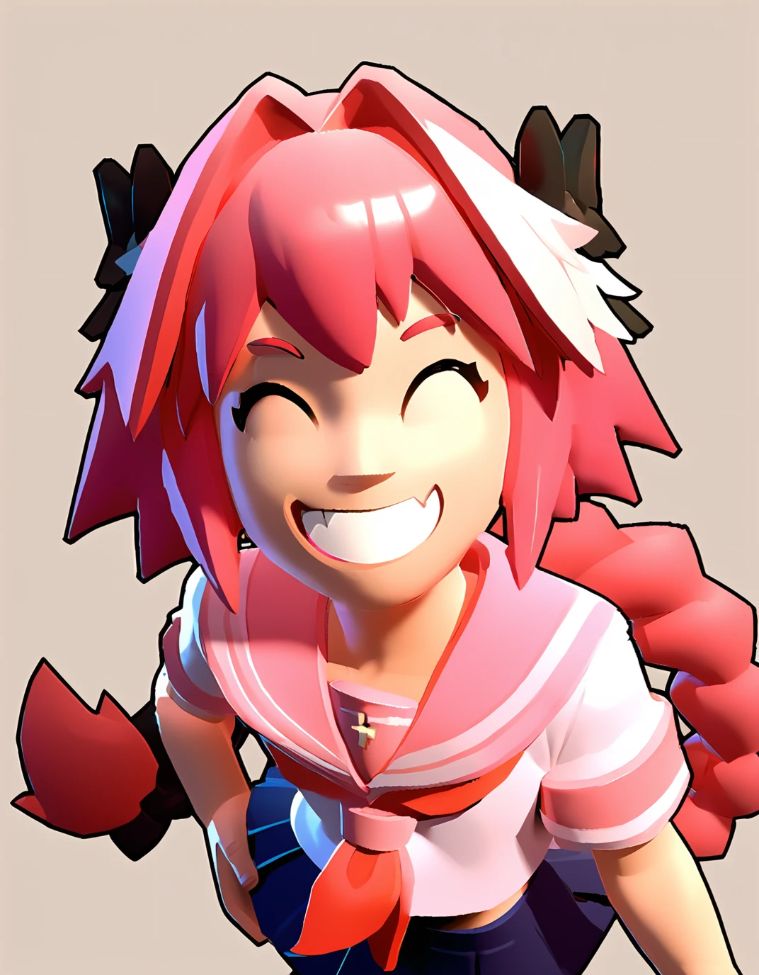 score_9, score_8_up, score_7_up, score_6_up, score_5_up, score_4_up BREAK
1boy, astolfo \(fate\), school uniform, happy, smile, (from above:0.6), brawl, rating_questionable, <lora:brawl:1>