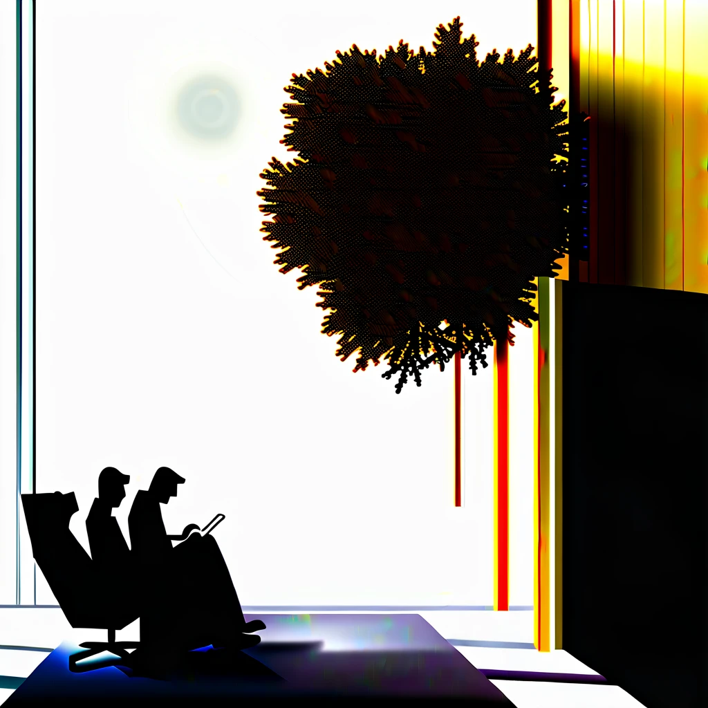 interior, tree, people reading, peaceful, glass, indoors