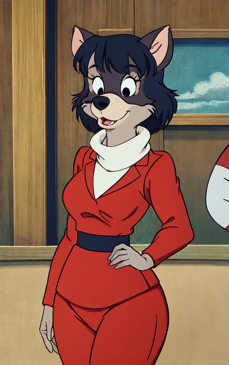 ARTSTYLE_Talespin_ownwaifu,
1girl, animal ears, furry female, black eyes, body fur,
<lora:ARTSTYLE_Talespin_ownwaifu:0.8>,
((masterpiece)),((best quality)), focused, looking at viewer, solo, cowboy shot,