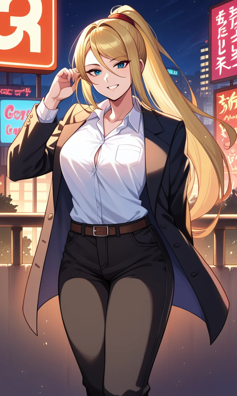 greedy merchant、The city where gold falls、Golden City、golden building、golden lighting、blonde、brown skinのmuscular big breasted mature woman、muscular big breasted mature woman、brown skin、brown skin、golden jacket、Golden suit、Golden tattoo、golden eyes、sharp eyes、skilled merchant、night pool、the city that never sleeps、unscrupulous merchant、money geba merchant、Time is fleeting、golden gambling hall、golden casino、
