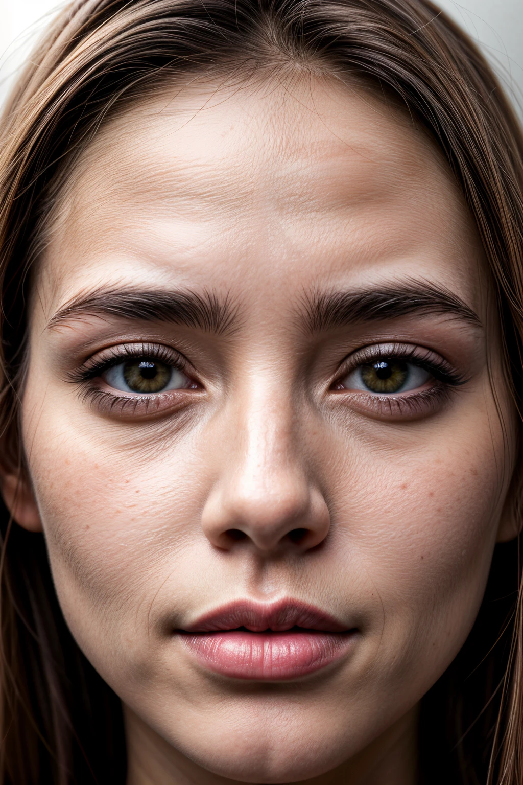 a woman face, close up