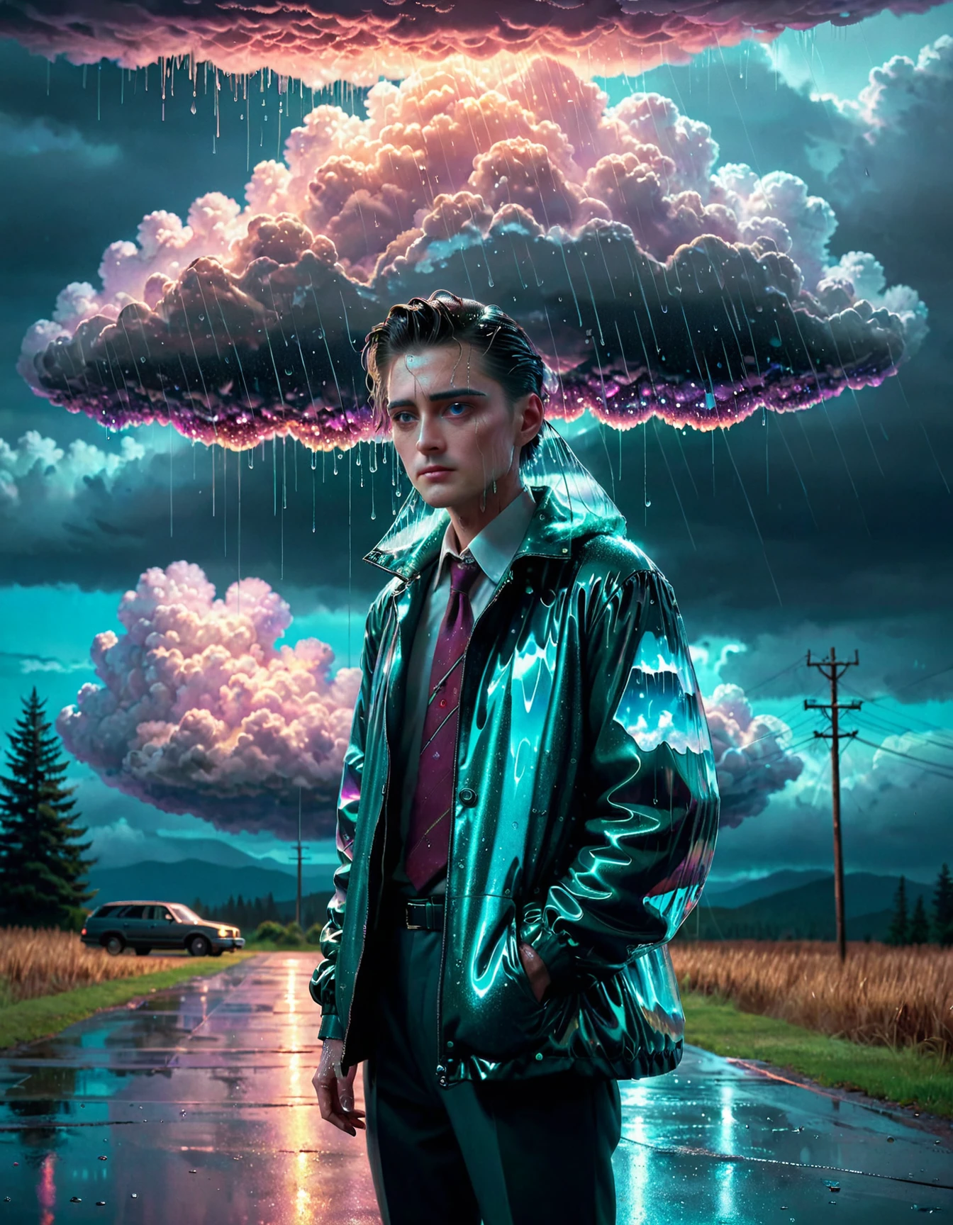 masterpiece,highres,realistic,a men portrait,
glitter,still life,rain,clouds,TimeCollapseX, anime, concept art, Twin Peaks, Strange juxtapositions, Strange juxtapositions, Strange lights, Strange landscapes, Strange gradient gradients, Strange sky, Strange luminous sky, Strange realistic clouds, Strange luminous sky, Strange realistic clouds, Strange realistic creatures, Strange interiors, Strange floating objects, Strange interiors, Strange glowing<lora:TimeCollapseX_epoch_10:1>