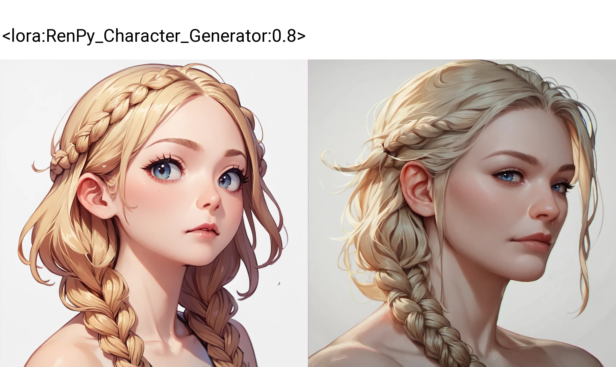 score_9, score_8_up, score_7_up, score_6_up, source_cartoon, rating_safe, realism, renpychargen, 1grl, face focus, portrait, beautiful blonde, braided hair <lora:RenPy_Character_Generator:0.8>, simple white background