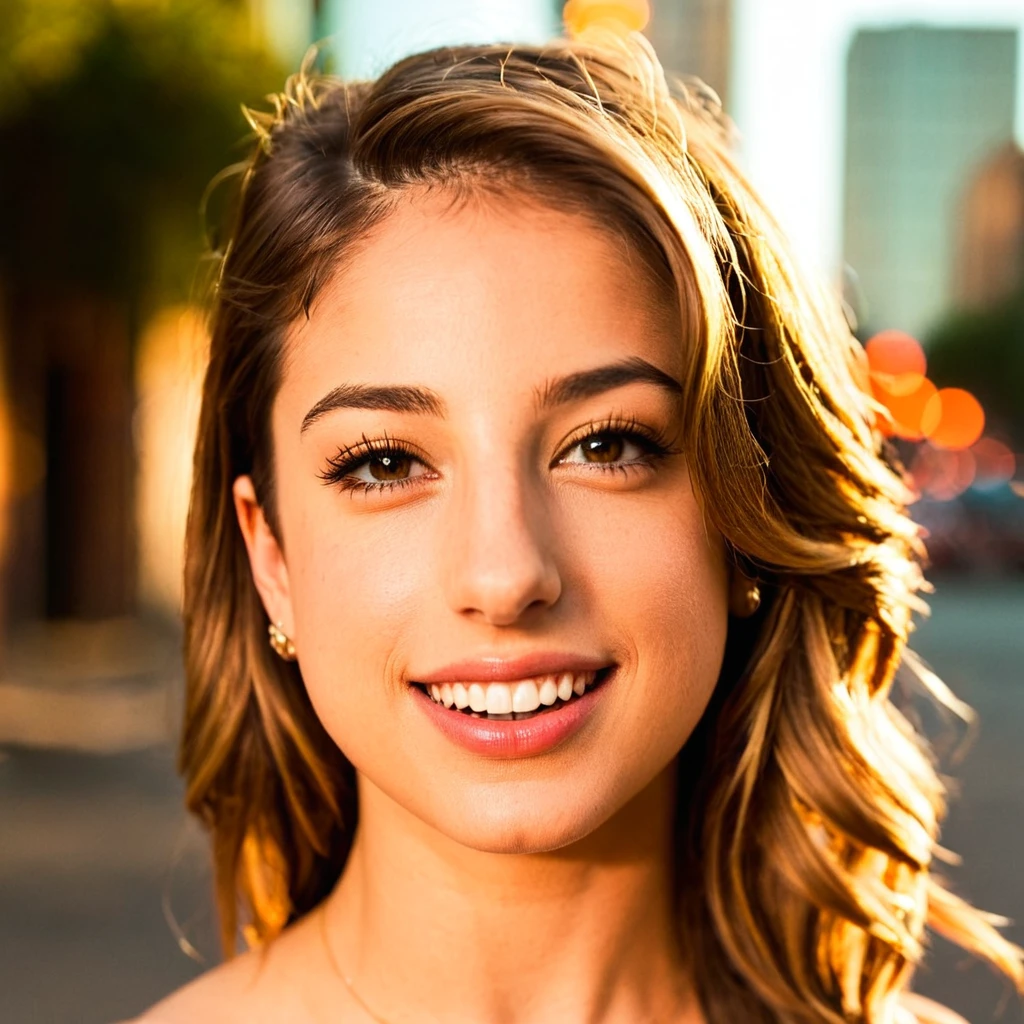 embedding:trained/sdxl/p2/kristen-scott-000007, girl posing for a photo in a city, natural, beautiful eyes, perfect teeth, [imperfections], 100mm f/2.8 macro lens, film grain, candid camera, color graded cinematic, 1960s vintage RAW photo, eye catchlights, catchlights in eyes, dramatic lighting, atmospheric lighting, rembrandt lighting, realistic