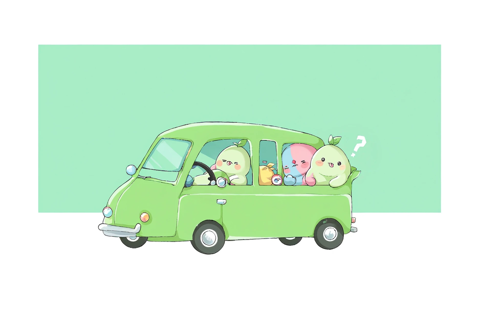 (score_9,score_8_up,score_7_up),
BREAK
simple background,mokoko-lostark,confused,mokoko-lostark,no human,tongue out,dot eye,sticker blush,solo,driving,holding wheel,panicked,bus driver,seatbelt,small car,<lora:Mokoko-lostark:1>,