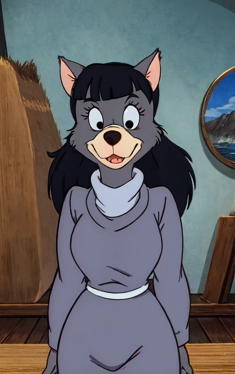 ARTSTYLE_Talespin_ownwaifu,
1girl, animal ears, furry female, black eyes, body fur,
<lora:ARTSTYLE_Talespin_ownwaifu:1>,
((masterpiece)),((best quality)), focused, looking at viewer, solo, cowboy shot,