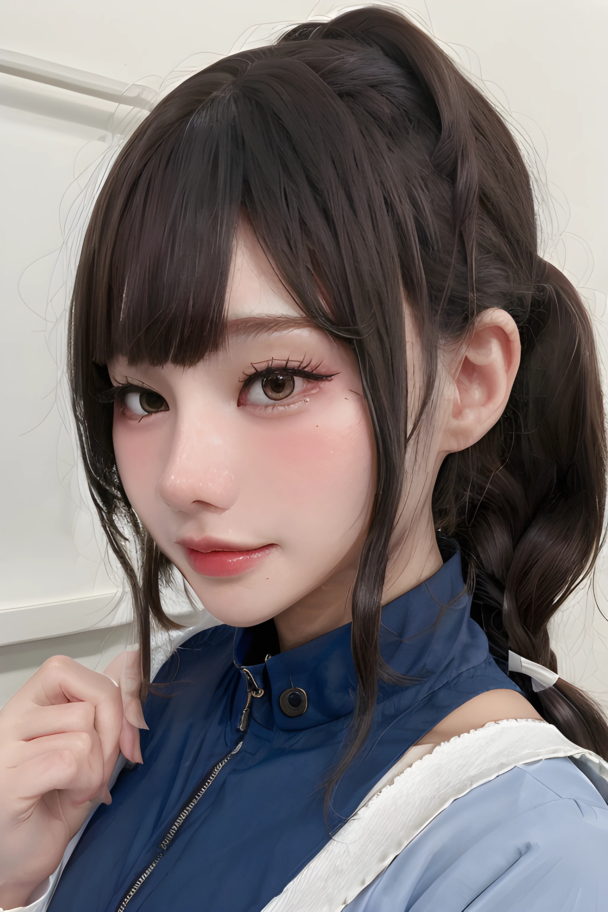 meenfx, masterpiece, best quality, 1girl, portrait, closeup, (fully clothes), {royal armor|kimono|formal dress|nun costume|school uniform|office lady|maid uniform|wedding dress}, {cosplay|cat ears|tongue out|twintails|ponytail|maid headband|hair pin|smile|flower}