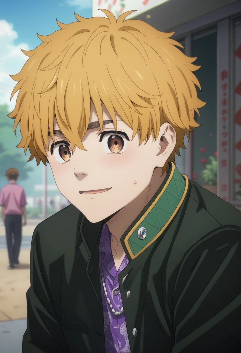 score_9, score_8_up, score_7_up, masterpiece, best quality, cute, male focus, AKIHIKO NIREI, BLONDE HAIR, BROWN EYES<lora:EMS-362965-EMS:1.000000>