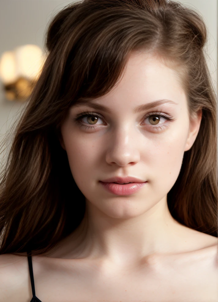 portrait sophie mudd, thick neck, 19 year old female model, latina, angelawhite, violet myers, 22 years old, 21 years old, profile image, italian, italian latina, Alycia Debnam-Carey, looking straight ahead, hazel eyes, realistic, post-processing, maximum detail, staring directly into the camera, prison, prison mugshot, guilty,