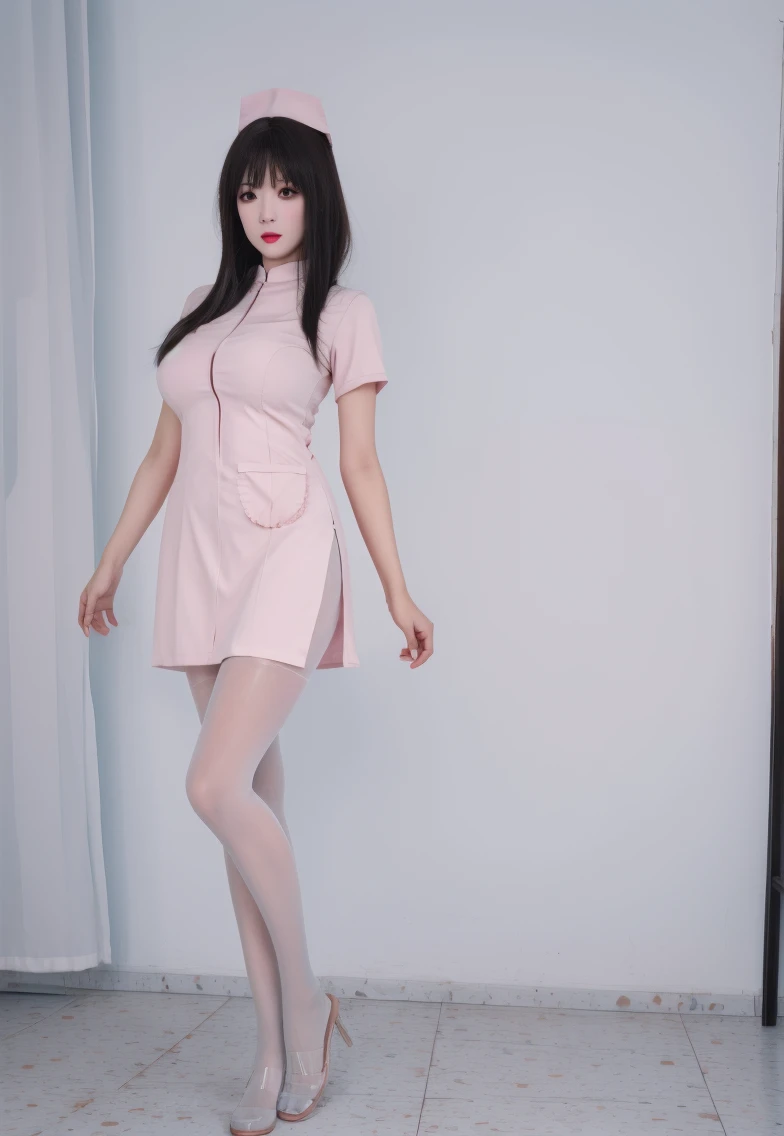 性感粉色护士白丝雪糕套装+美女丨Sexy Pink Nurse White ice Cream set + Beauty v1.0