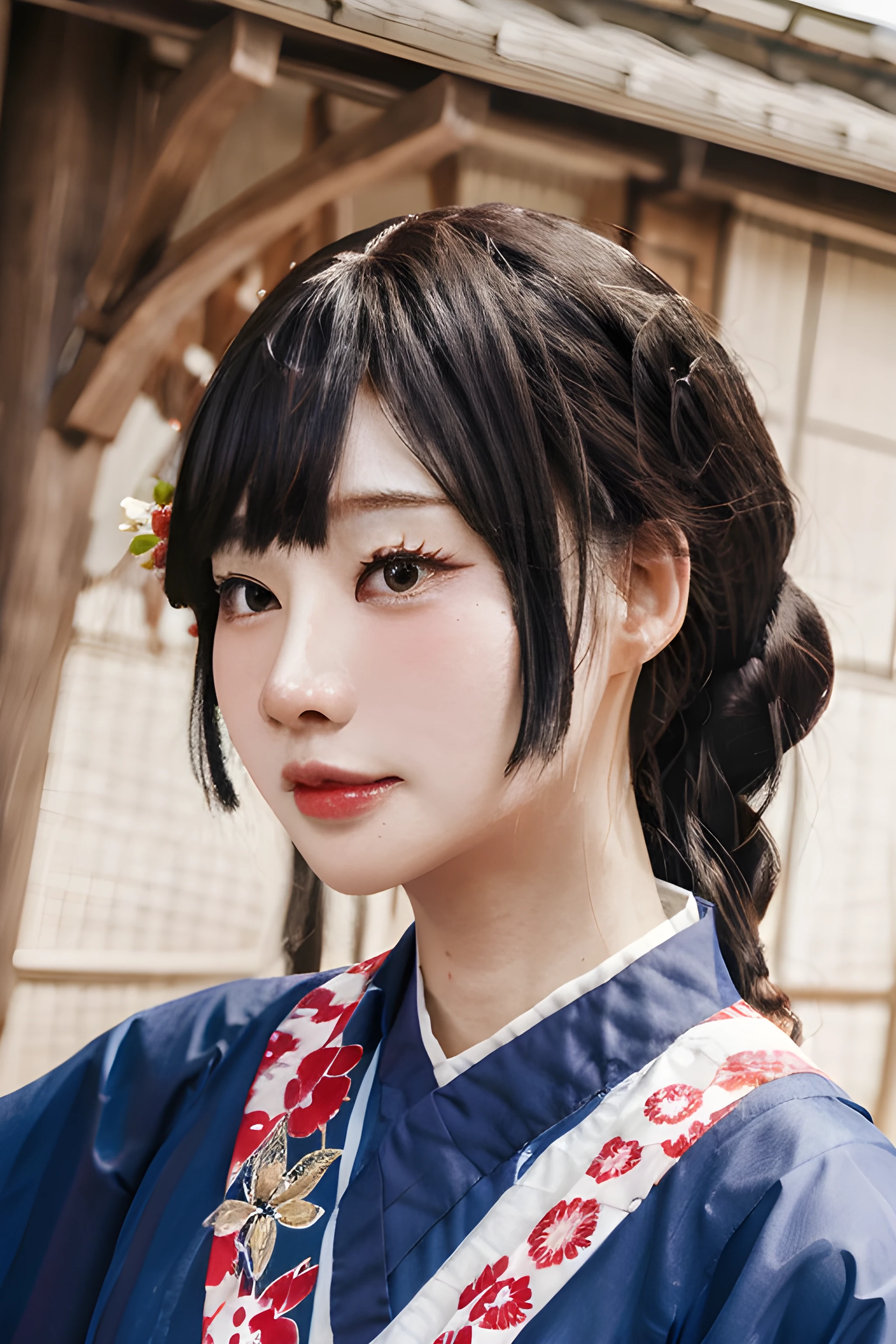 meenfx, masterpiece, best quality, 1girl, portrait, closeup, (fully clothes), {royal armor|kimono|formal dress|nun costume|school uniform|office lady|maid uniform|wedding dress}, {cosplay|cat ears|tongue out|twintails|ponytail|maid headband|hair pin|smile|flower}