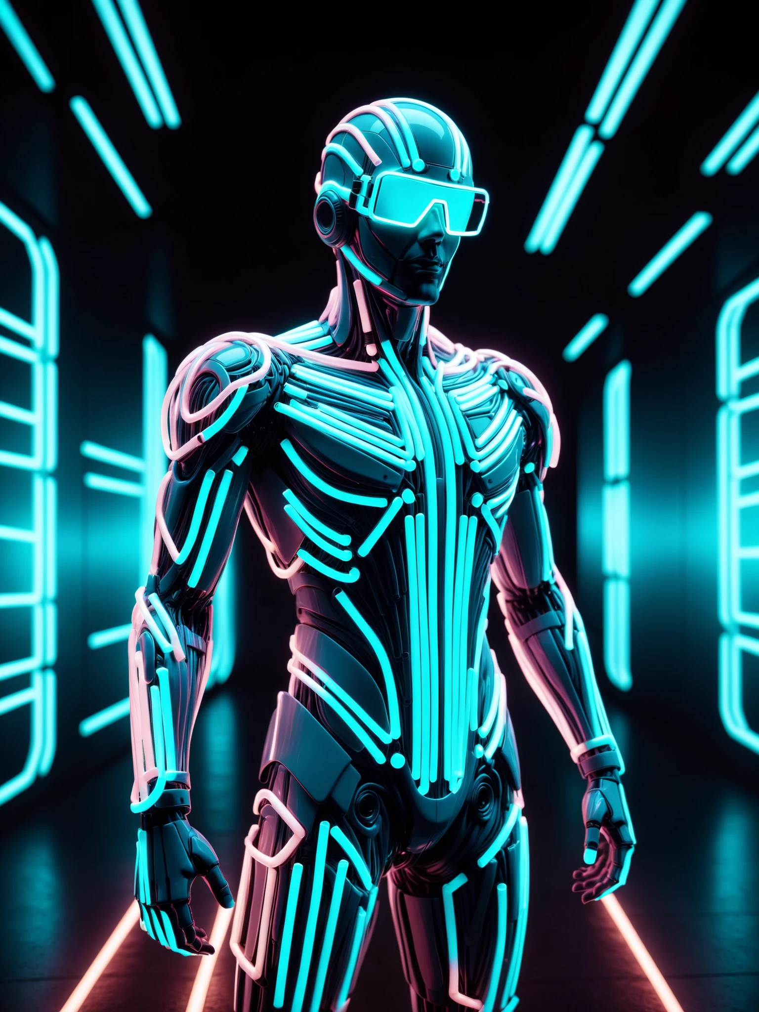 mad-glowstick man, cyberspace, futuristic, cinematic shot, vaporwave, geometric shapes in the background <lora:Glowstick_SDXL:0.6>, raw photo, film grain, Fujifilm XT3, (photorealistic, realistic:1.2), deep shadow, 8k, uhd, dslr, ultra high res