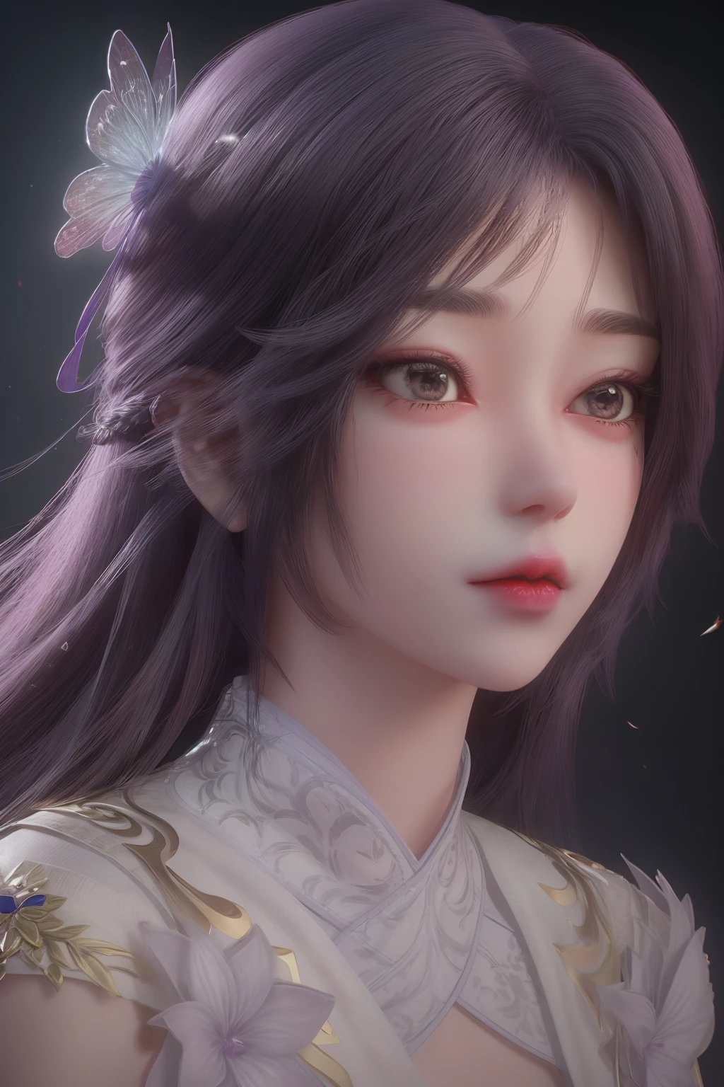 <lora:ZWyunxi:1>,yunxi, 1girl, solo, long hair, magic, upper body, black hair, realistic, hair ornament
<lora:Detail Tweaker LoRA (ç»èè°æ´):0.4>,black background,, best quality , masterpiece, illustration, an extremely delicate and beautiful, extremely detailed ,CG,unity,8k wallpaper, Amazing, finely detail, masterpiece, best quality,official art,extremely detailed CG unity 8k wallpaper,absurdres, incredibly absurdres, huge filesize , ultra-detailed, highres, extremely detailed,beautiful detailed girl, extremely detailed eyes and face, beautiful detailed eyes,light on face,