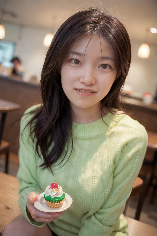 <lora:shihoActual08:1> shiho, 1girl, 
BREAK
"Depict a woman enjoying a delicious cupcake in a cafe, savoring the sweet treat and moment of indulgence. Frame the shot from a close-up angle, focusing on her face and the cupcake. She can have a content smile or a look of delight, wearing a stylish outfit that complements the cafe's decor. The background can be a vibrant cafe with colorful decor and other customers enjoying their meals."
BREAK
<lora:AdvancedEnhancer:2>, bokeh, professional lighting,, [:"Eyes gleaming with romance, yet tinged with hesitation":0.3]