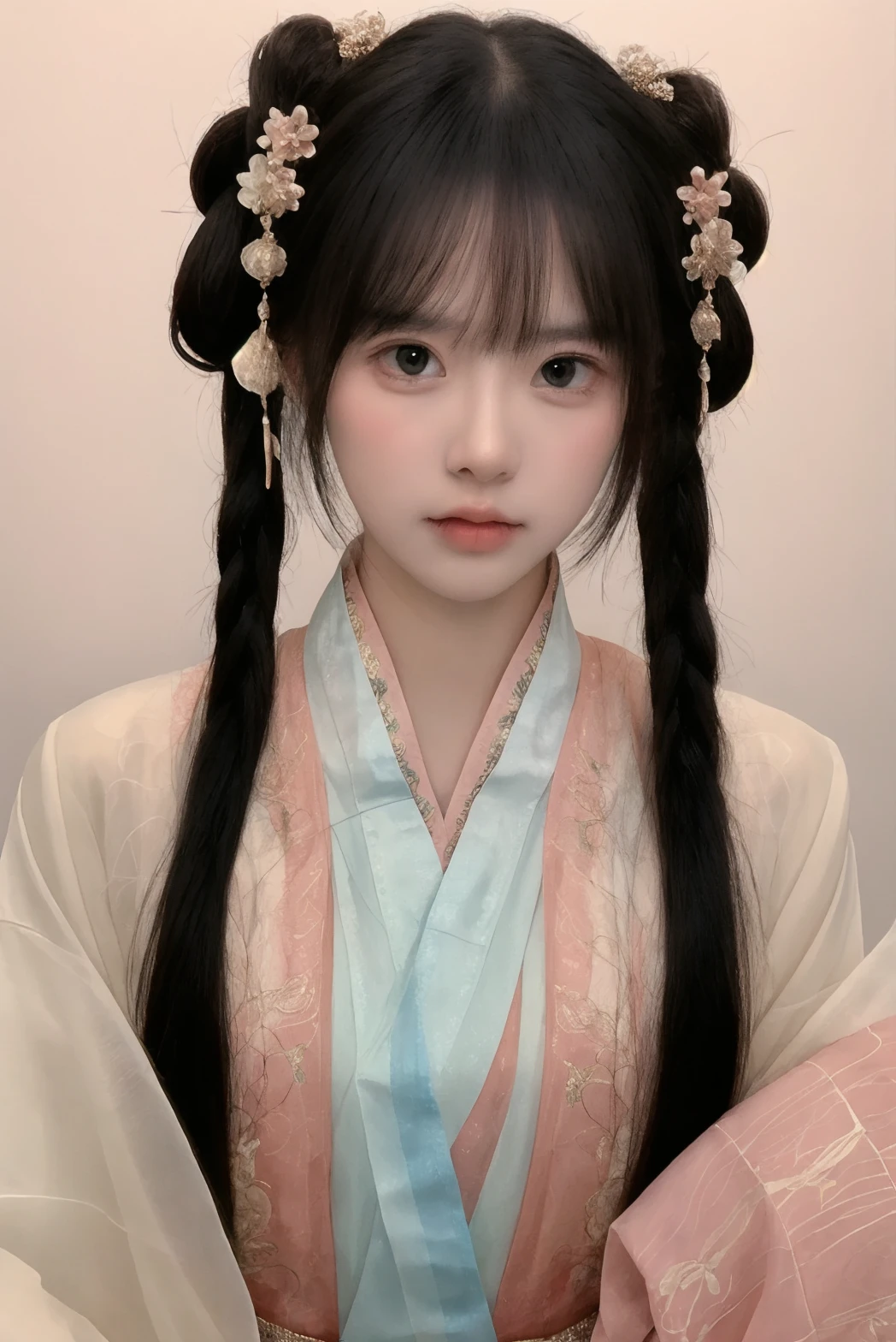 1girl, high quality, cowboy shot, hanfu, see-through, skin tight, necklace, blush,standing, hair ornament,
<lora:yy9_v2:0.68>