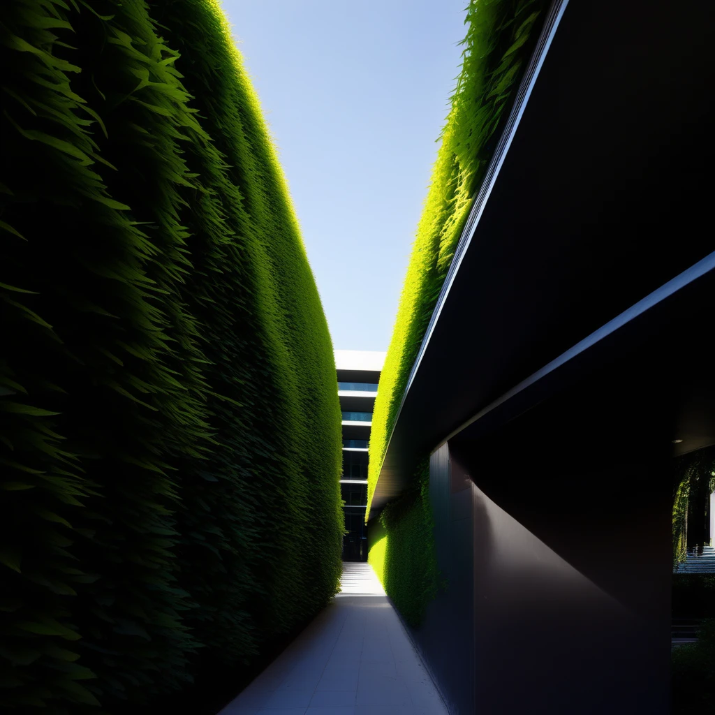 architcture with greenery