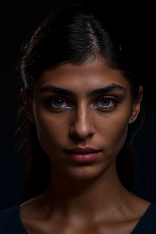 DEN_mia_khalifa,
((headshot:1.2) portrait on a (plain dark background:1.2), (headshot:1.2), (face focus:1.1), intricate (beautiful eyes:1.2), (wide open eyes:1.1), Big eyes, clean photo, lighting from behind, (Red lighting from the left:1.3), (Blue lighting from the right:1.3):1.2),
bokeh, f1.4, 40mm, photorealistic, raw, 8k, textured skin, skin pores, intricate details <lora:epi_noiseoffset2:1>, epiCRealism