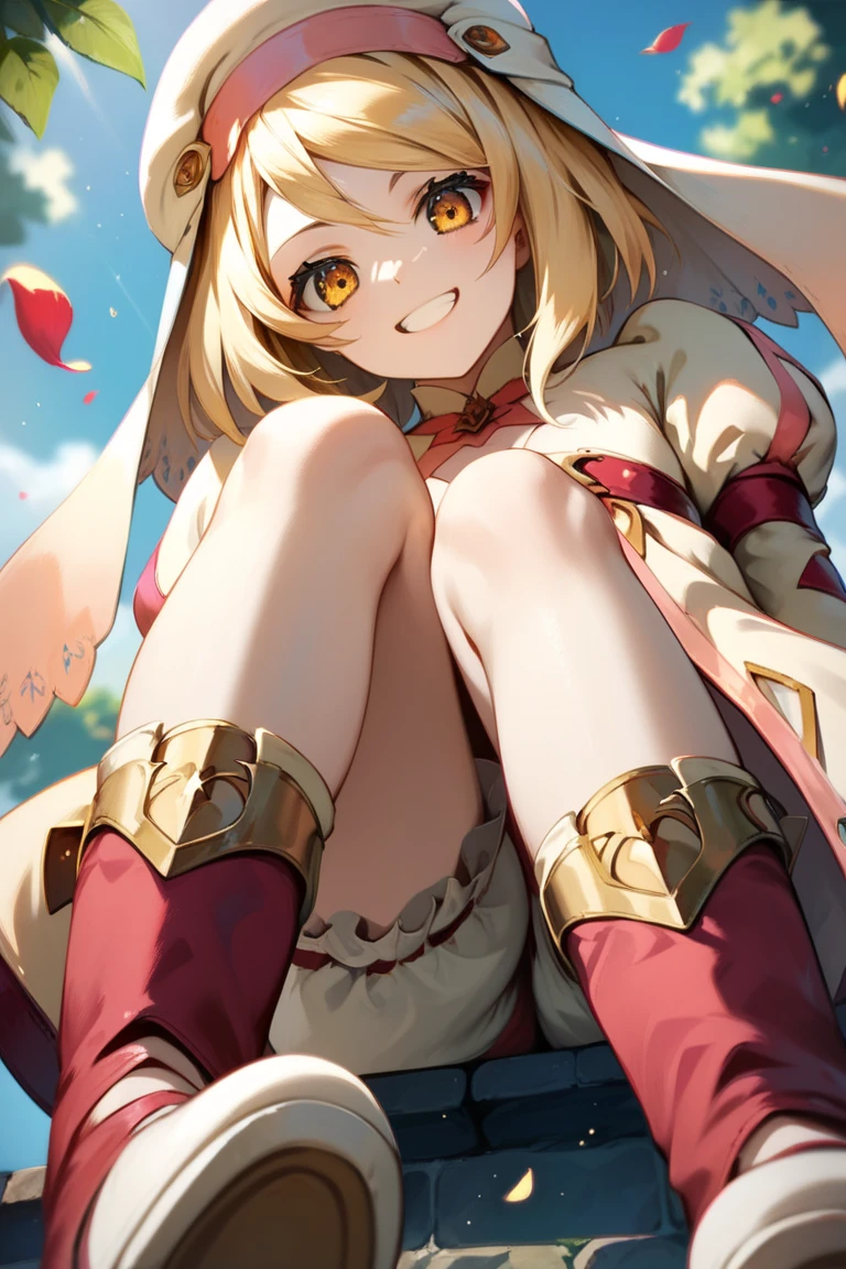 score_9, score_8_up, score_7_up, very aesthetic, source_anime, detailed, high quality, beautiful, masterpiece, detailed eyes,
<lora:lightXL:0.8>
simple background, blurry background
cowboy shot, looking at viewer, from below, feet focused,
evil smile, stepping on, grin, sitting,
small breasts,
<lora:alice_autismConfetti_v01:0.99>
alice \(tales\), blonde hair, headwear, jacket, yellow eyes, bloomers, knee boots, coat, open coat, open jacket, veil, puffy sleeves,, zPDXL