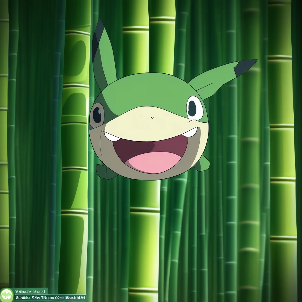 formal, grin, pokemon (creature), bamboo