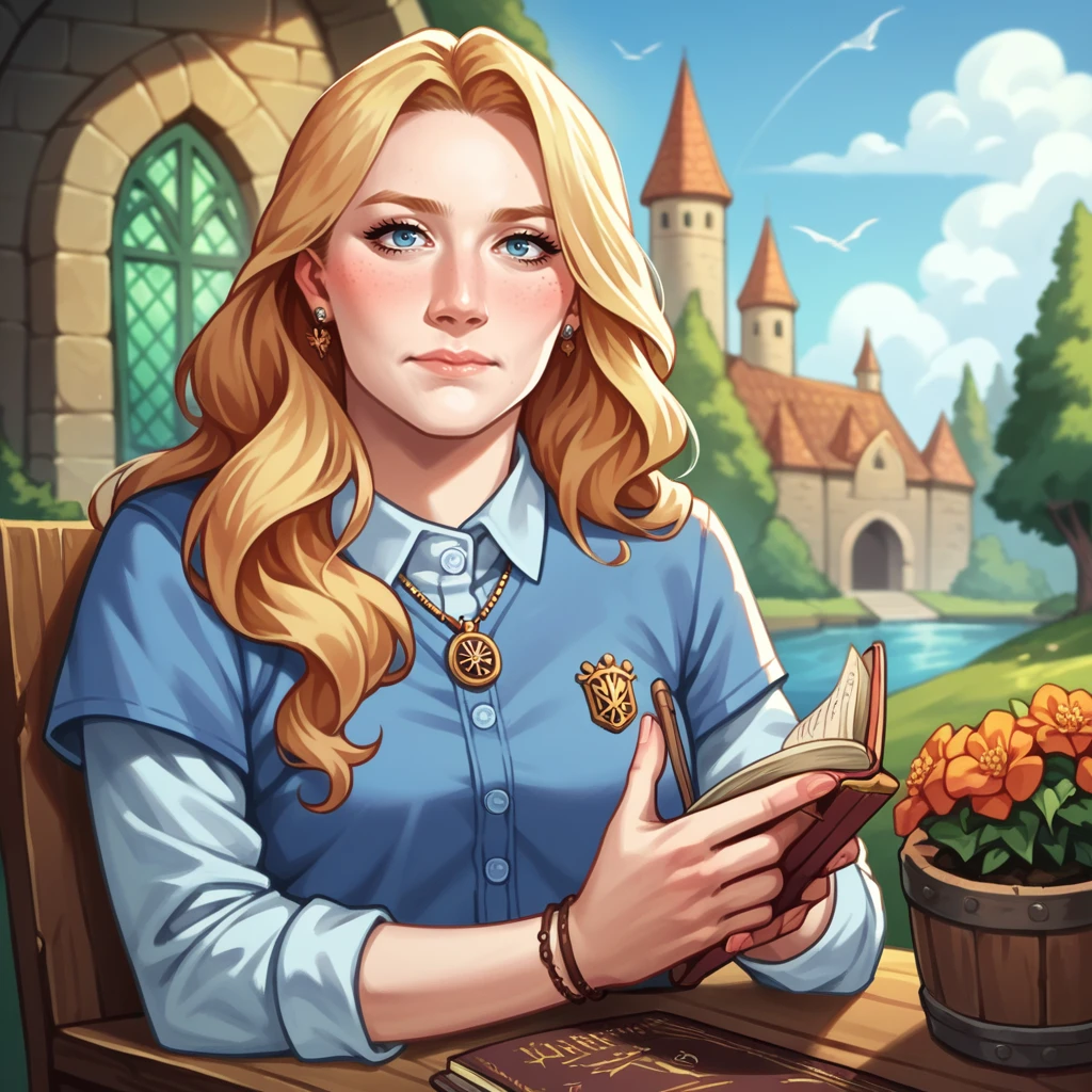 score_9, score_8_up, score_7_up, score_6_up, source_anime,2d anime, a stunning blonde woman teaching at hogwarts, ,(saoxrnn), <lora:saoxrnn_ponyxl_aut_xl_1_st_withcap-saoxrnn-000066:1.1>