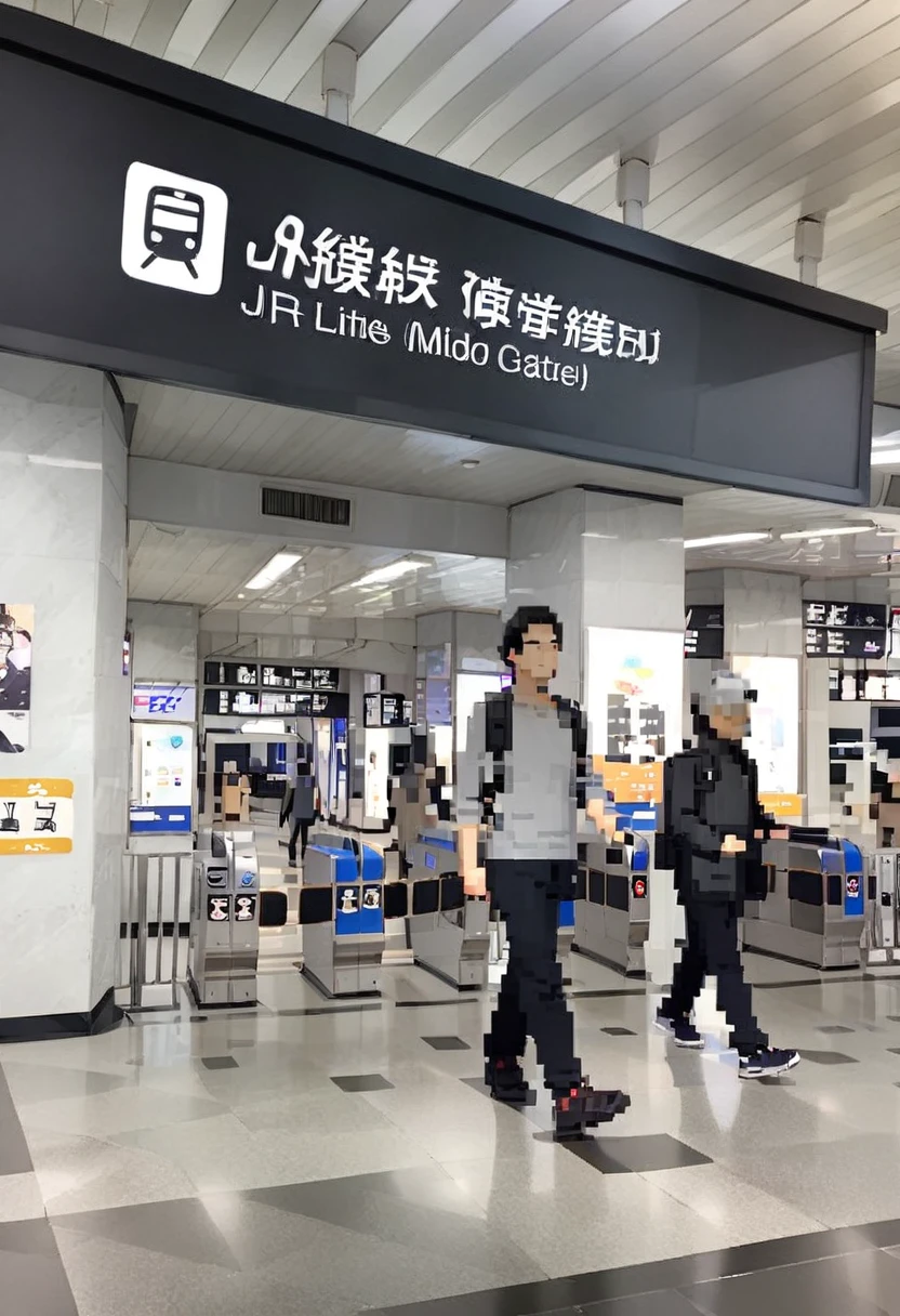 masterpiece, best quality, very aesthetic, absurdres,
osakaeki, midosujiguchi, 1boy, walking, pants, bag, outdoors, real world location, backpack, shirt, scenery, indoors, tile floor
<lora:osakaeki_midosujiguchi_SDXL_V1:1>