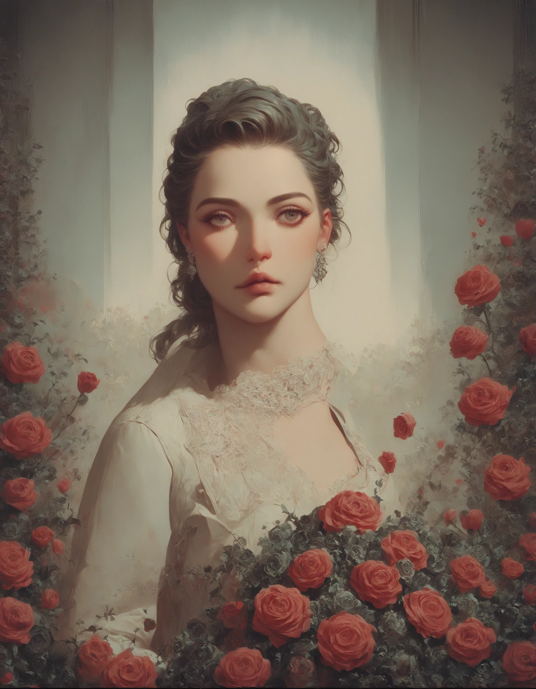 score_9, score_8_up, score_7_up, score_6_up, score_5_up, score_4_up, 1girl, female focus, flower, rose, formal, dress, suit, surrealism, art by salvador dali, dall3pnyxl , <lora:Dalle3CmcPnyXL:1>