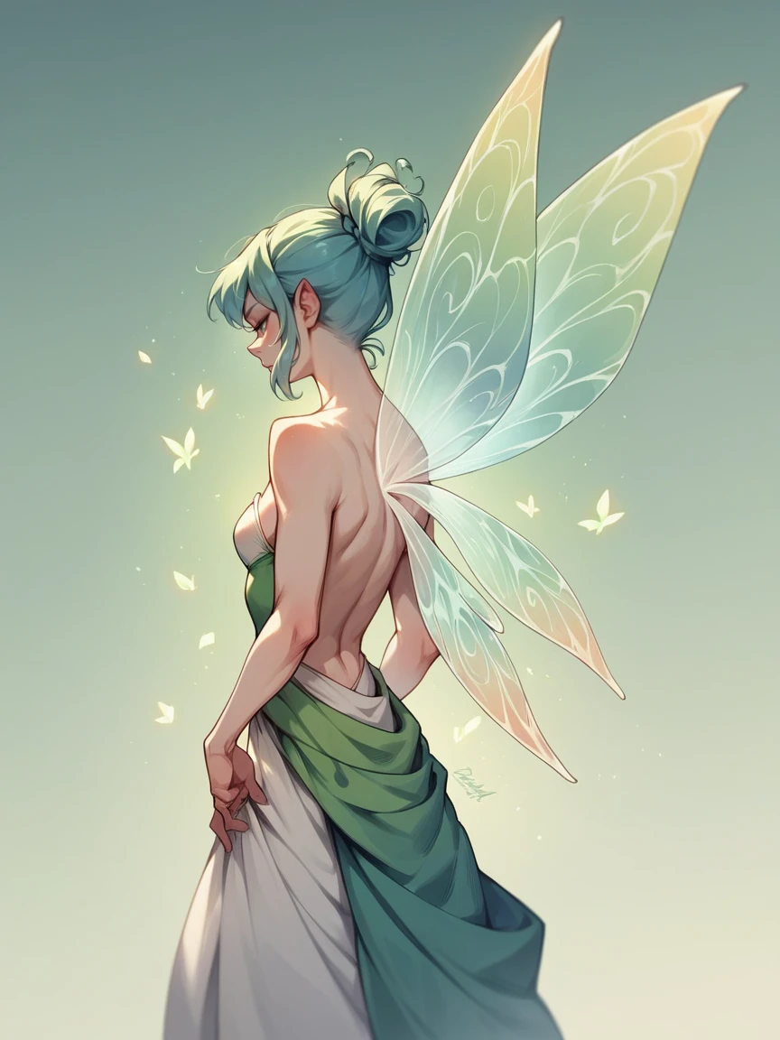 score_9, score_8_up, score_7_up, score_6_up, score_5_up, score_4_up, 1, w1ngs, <lora:w1ngsXLP:0.7> 1girl, fairy wings, from behind,