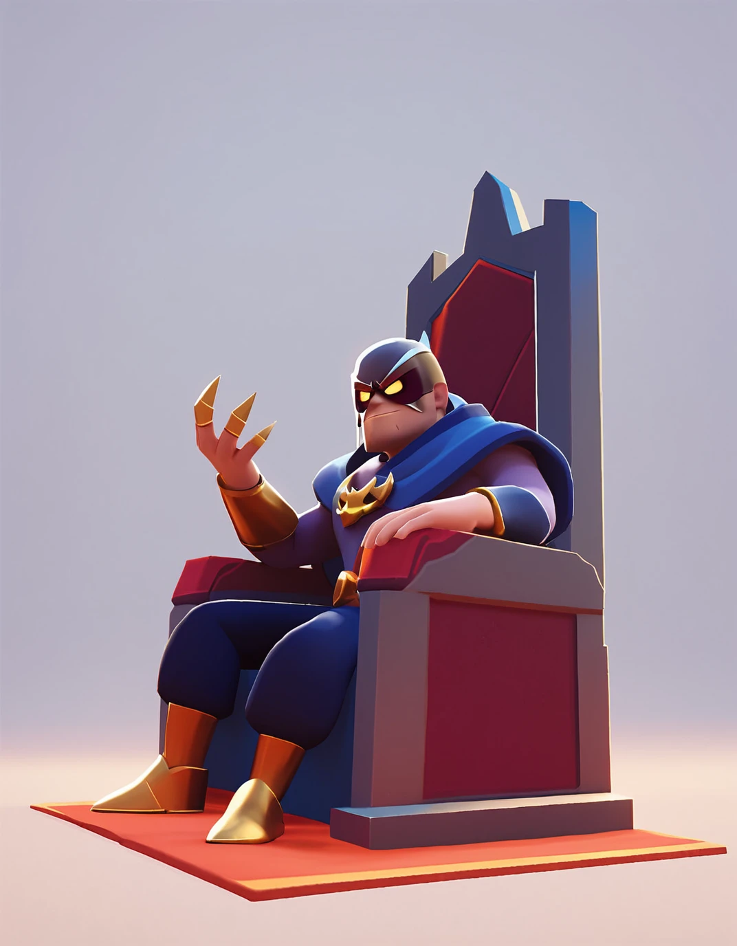 score_9, score_8_up, score_7_up, score_6_up, score_5_up, score_4_up BREAK
1boy, king, boss, sitting, throne, full body, from bellow, from side, brawl, rating_questionable, <lora:brawl_style_1_2_R:0.75>