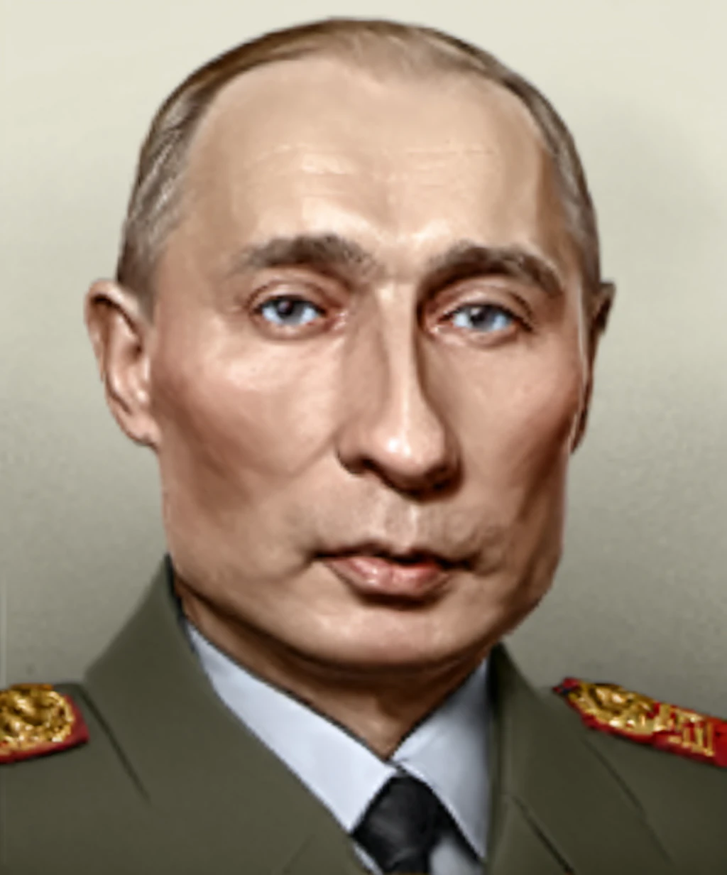 Vladimir Putin, Hoi4 Portrait style <lora:HOI4_portrait_style_SDXL:1> <lora:corluka_sdzl:1>